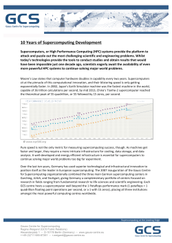 10 Years of Supercomputing