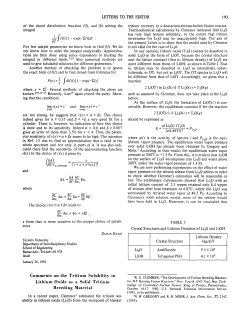 Comments on the Tritium Solubility in Lithium Oxide as a Solid