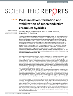 Pressure-driven formation and stabilization of superconductive
