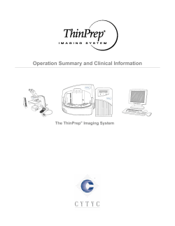 Package Insert for the ThinPrep Imaging System