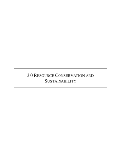 Chapter 3 - Resource Conservation and Sustainability