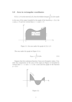 5.9 Area in rectangular coordinates