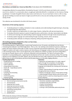 Blue Balloons and Rabbit Ears Teaching Sequence