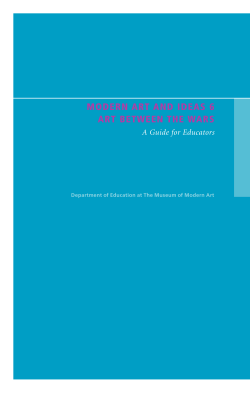 modern art and ideas 6 art between the wars