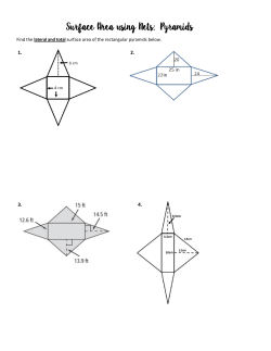 Surface Area using Nets: Pyramids