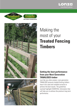 Making the most of your Treated Fencing Timbers