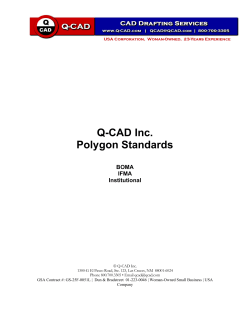 Q-CAD Inc. Polygon Standards