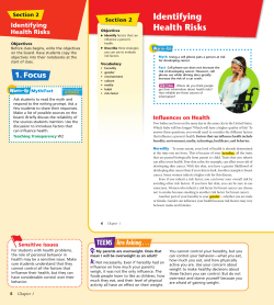 Identifying Health Risks