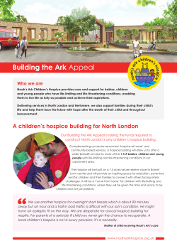 Building the Ark Appeal - Noah`s Ark Children`s Hospice