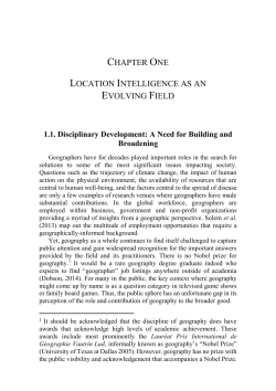 Book Sample - Introduction - Applied Geography Conferences