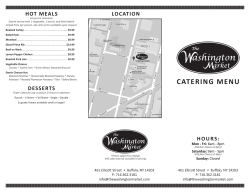 Catering - The Washington Market