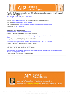 Fluorine-doping concentration and fictive temperature dependence