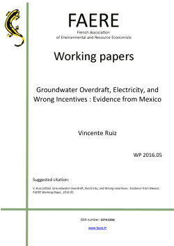 Groundwater Overdraft, Electricity, and Wrong Incentives