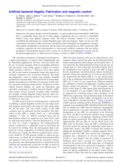 Artificial bacterial flagella: Fabrication and magnetic control