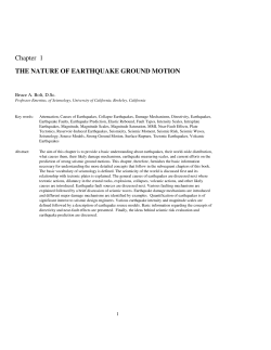 Chapter 01-The nature of earthquake ground