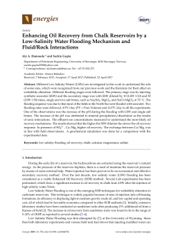 Enhancing Oil Recovery from Chalk Reservoirs by a Low