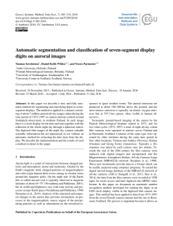 Automatic segmentation and classification of seven
