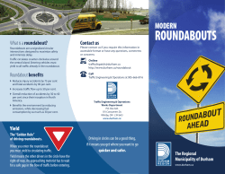 roundabouts - Region of Durham