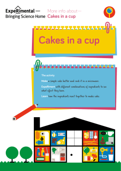 Cakes in a cup