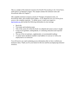 This is a sample of the instructor resources for Health