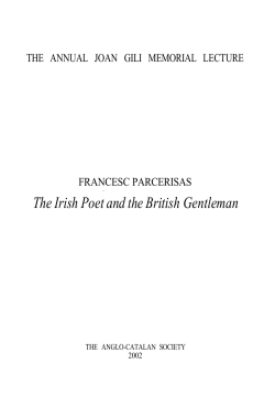The Irish Poet and the British Gentleman - The Anglo