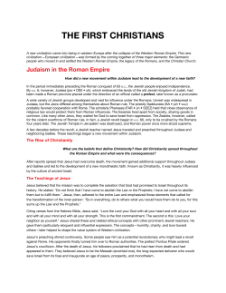 THE FIRST CHRISTIANS