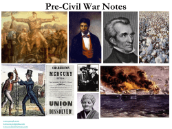 Pre-Civil War Review Slides