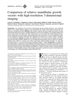 Comparison of relative mandibular growth vectors with high