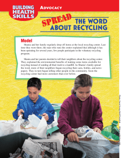 Spread the Word About Recycling