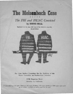 The FBI and HUAC Convicted - We`re Not In Kansas Anymore