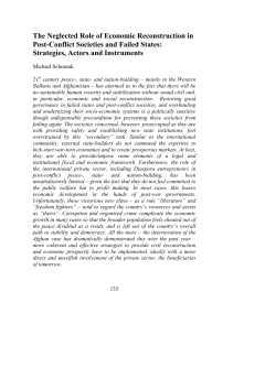 The Neglected Role of Economic Reconstruction in