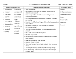 Name: A Christmas Carol Reading Guide Stave 1: Marley`s Ghost