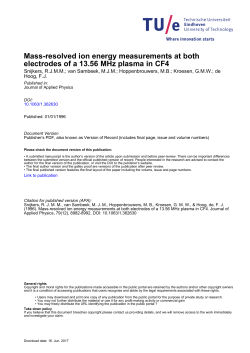 Mass-resolved ion energy measurements at both electrodes of a