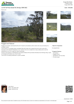 Lot 58 Tall Pines Estate Rd, Nerriga, NSW 2622