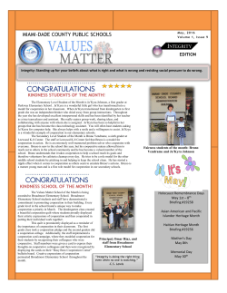 integrity - Miami-Dade County Public Schools
