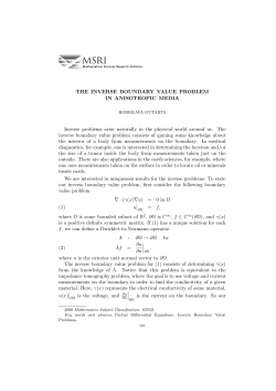 The Inverse Boundary Value Problem in