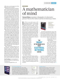 A mathematician of mind