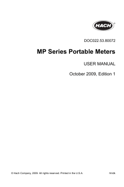 MP Series Portable Meters