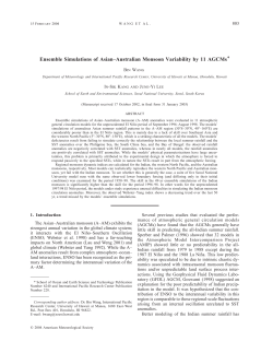 Ensemble Simulations of Asian&ndash;Australian Monsoon