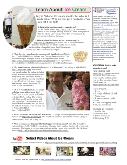 Learn About Ice Cream