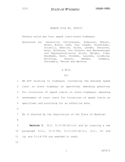 state of wyoming - Wyoming Legislature