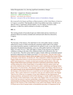 Indian Reorganization Act, showing significant amendatory changes