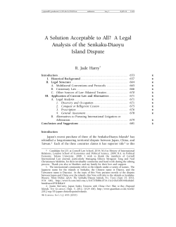 A Solution Acceptable to All? A Legal Analysis