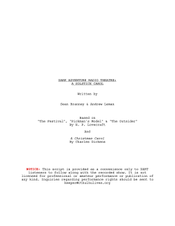 the final recording script