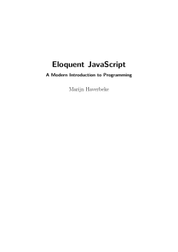 Eloquent JavaScript - Yale University School of Art