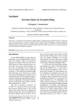 Scrotum Injury by Scorpion Sting