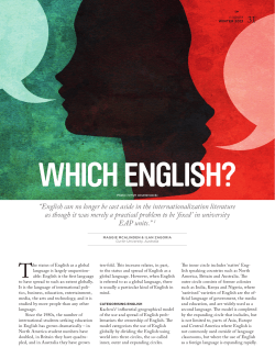 &ldquo;English can no longer be cast aside in the internationalization
