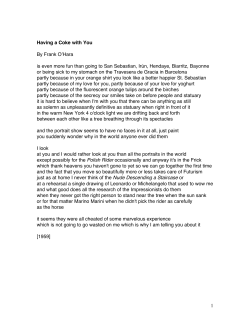 Having a Coke with You - Honors Intro to Poetry: This American Lyric