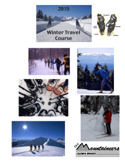 2015 Winter Travel Course