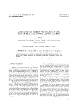 astronomical station vidojevica: in situ test of the alta apogee u42